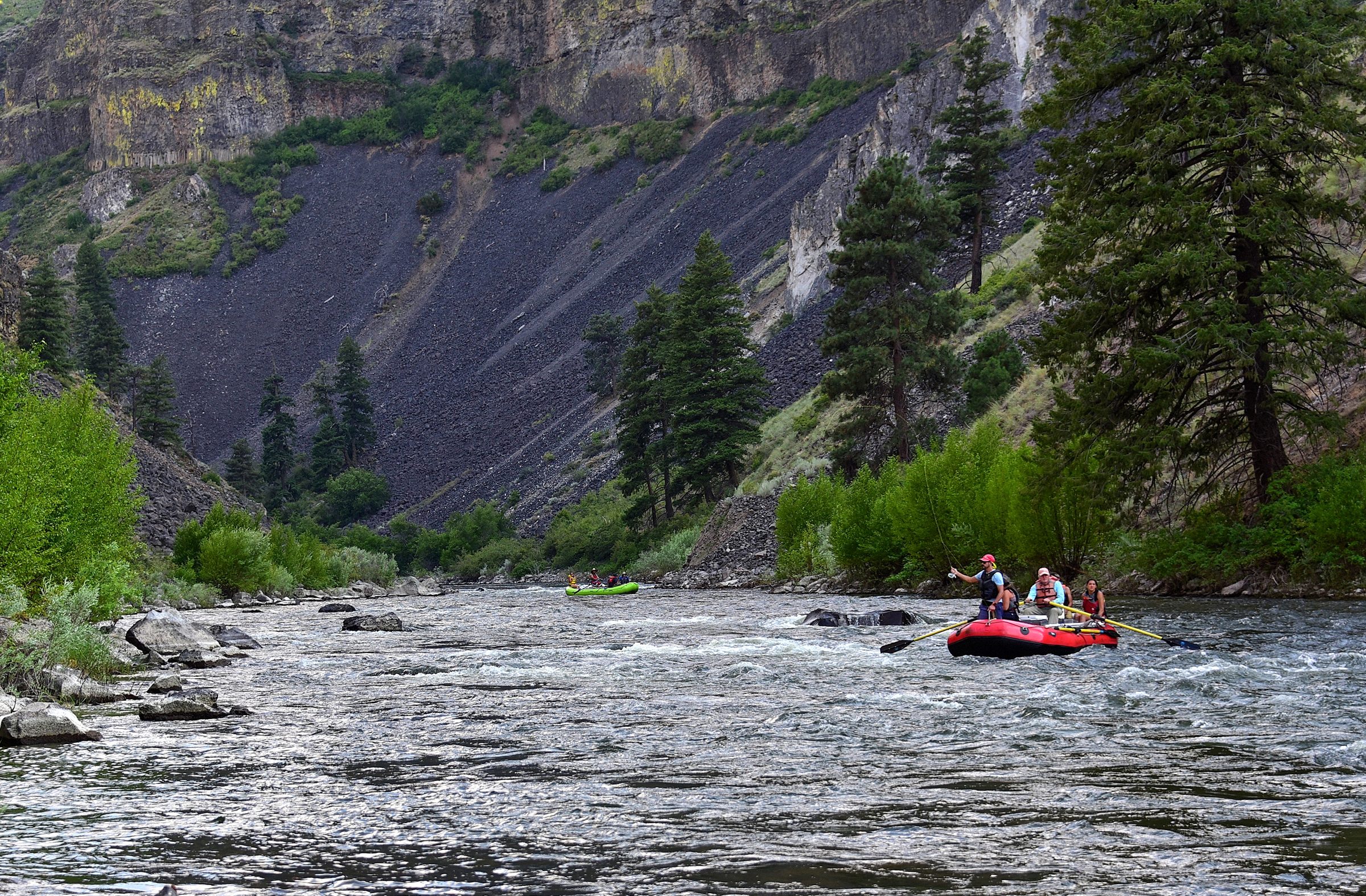 The Optimist — Casting for trout while the river has other plans.