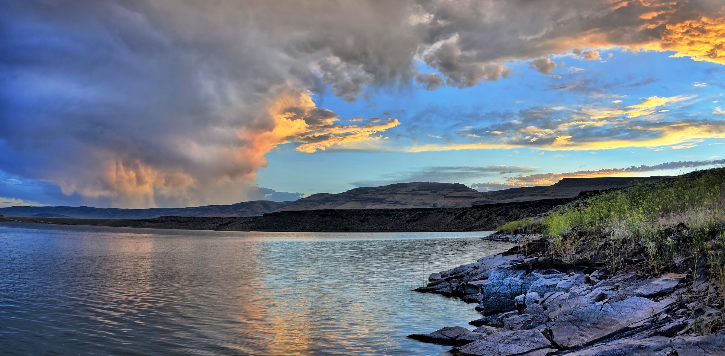 Someone Else's Rain — The storm caught fire on its way out.